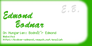 edmond bodnar business card